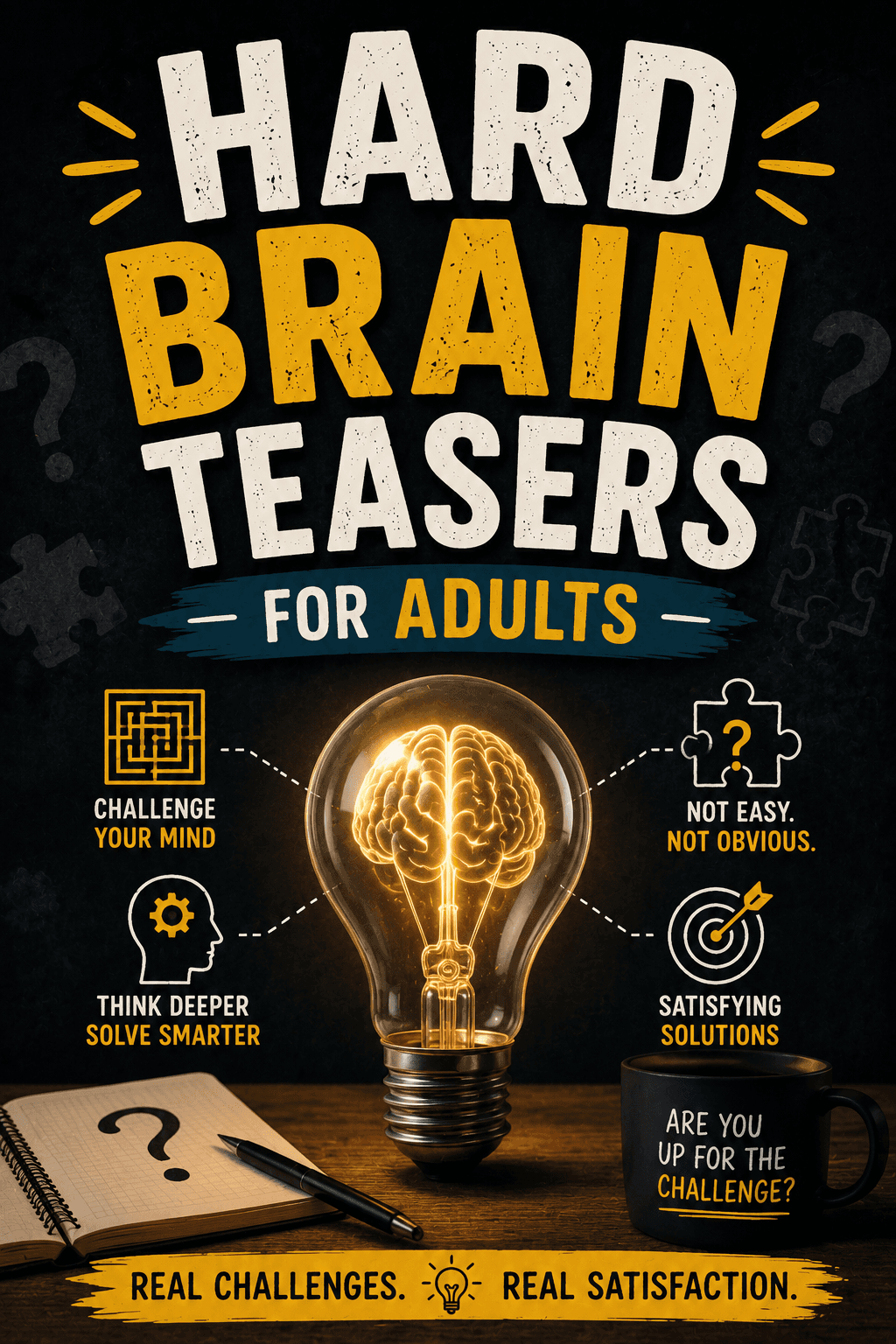 Hard Brain Teasers for Adults